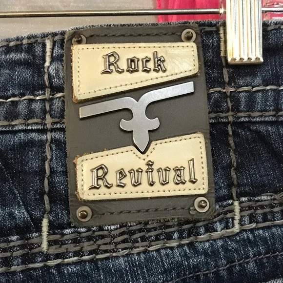 ✨Rock Revival Blue Relaxed Jeans